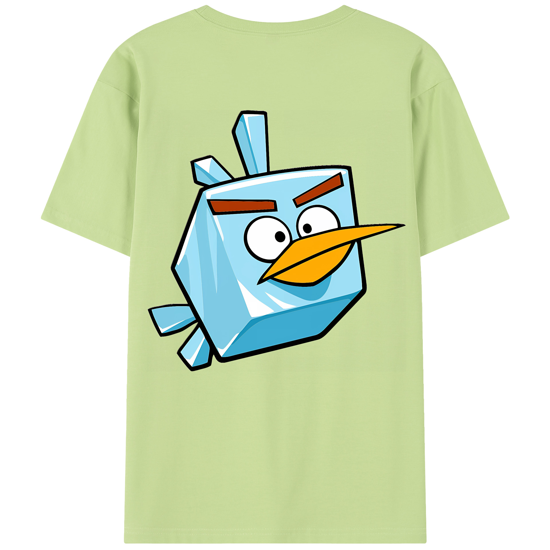 （画像用） Angry Birds アングリーバード 綿100％半袖Tシャツ（背面プリント）